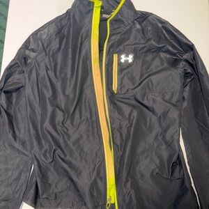 Under Armour Men's Gray and Neon Yellow Performance Jacket